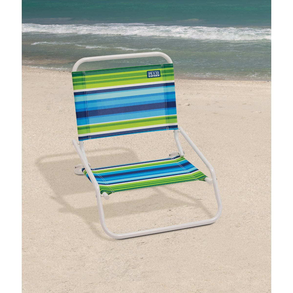 Rio Brands Aloha 1-Position Steel Folding Sand Chair