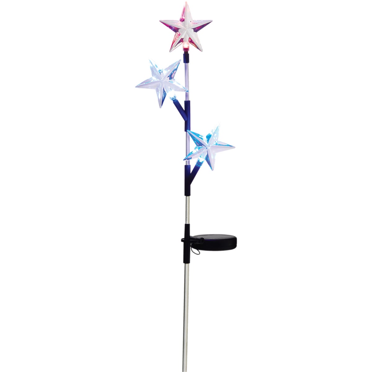 Alpine 34 In. H. Patriotic Solar Stake Light