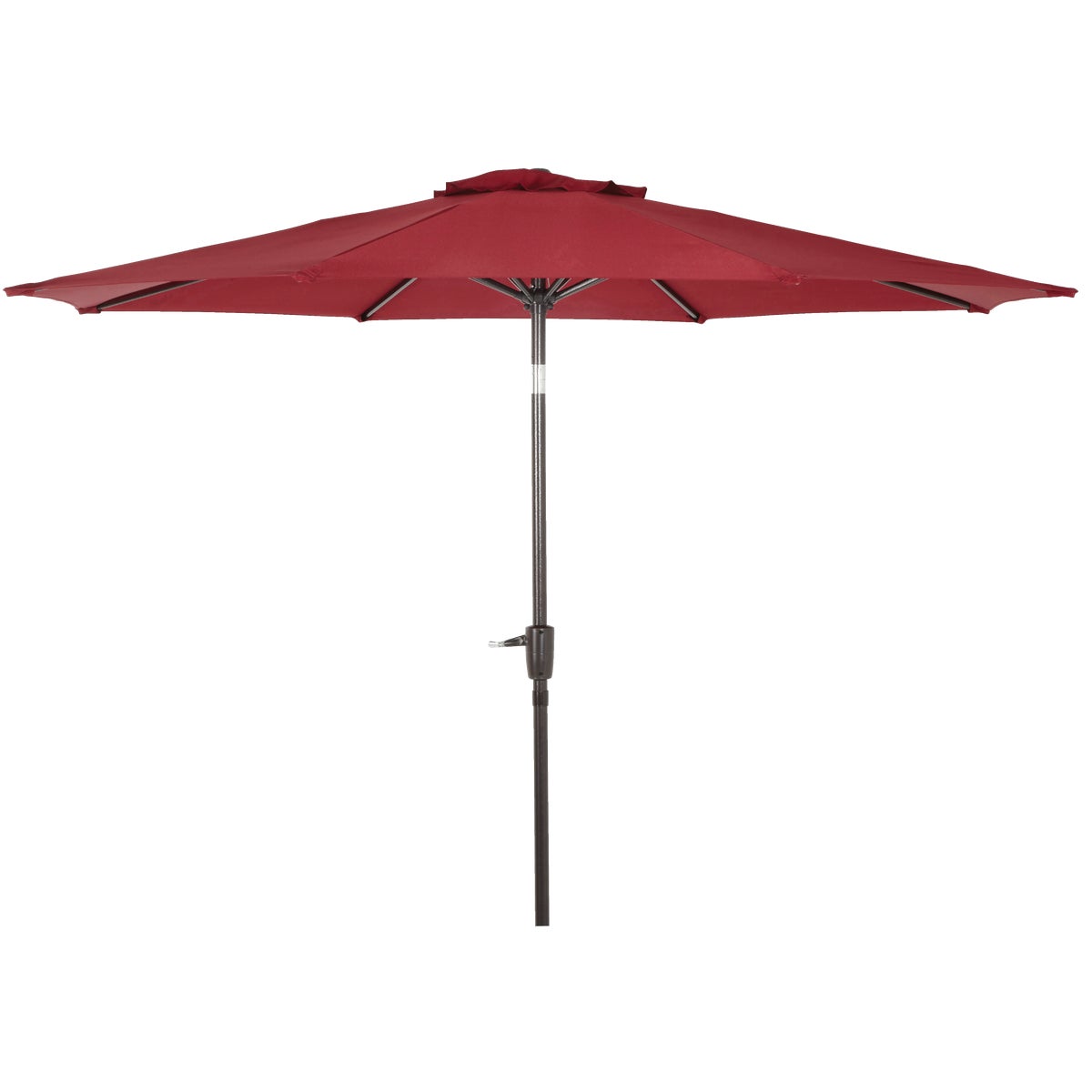 Outdoor Expressions 9 Ft. Aluminum Tilt/Crank Burgundy Patio Umbrella