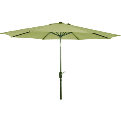 Outdoor Expressions 9 Ft. Aluminum Tilt/Crank Sage Patio Umbrella