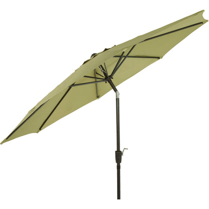Outdoor Expressions 9 Ft. Aluminum Tilt/Crank Sage Patio Umbrella