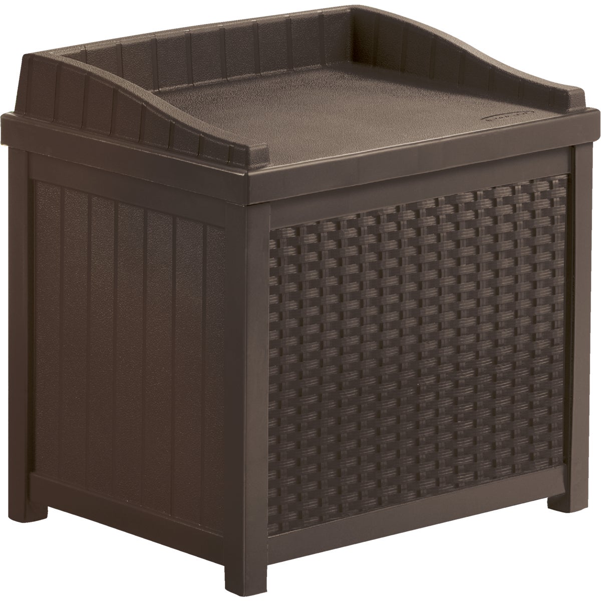 Suncast Java Resin Wicker Storage Bench