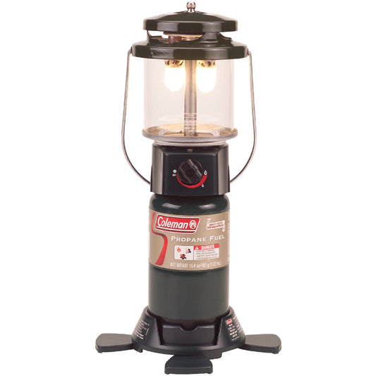 Coleman PerfectFlow 12 In. H x 8 In. Dia. Black Propane Lantern with Case