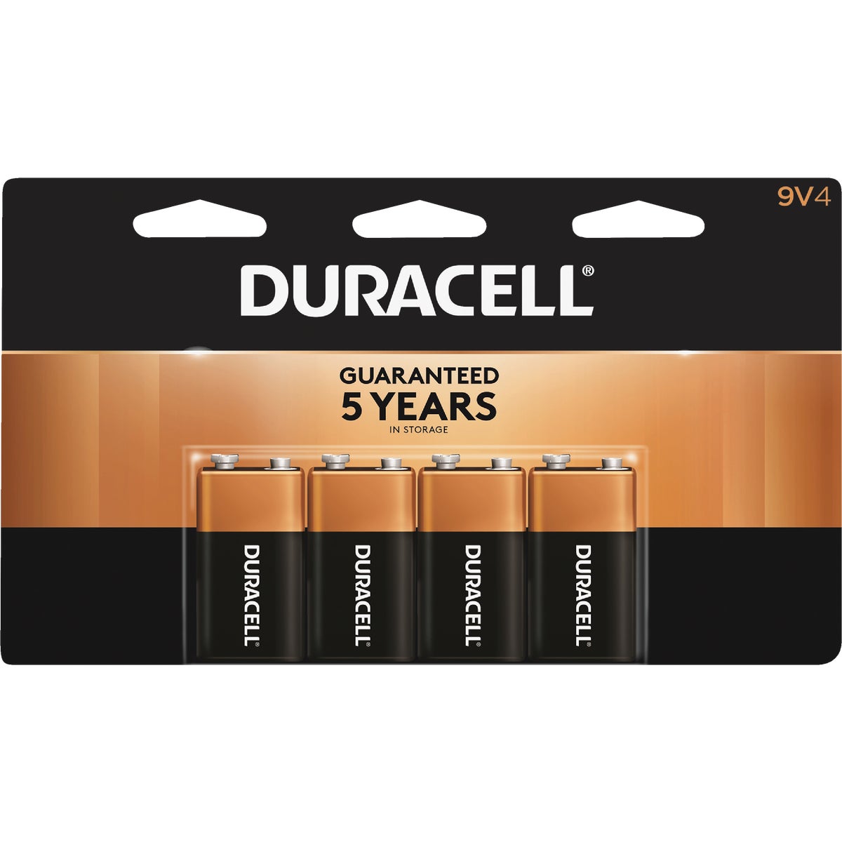 Duracell CopperTop 9V Alkaline Battery (4-Pack)