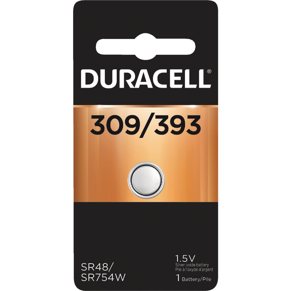 Duracell 309/393 Silver Oxide Button Cell Battery