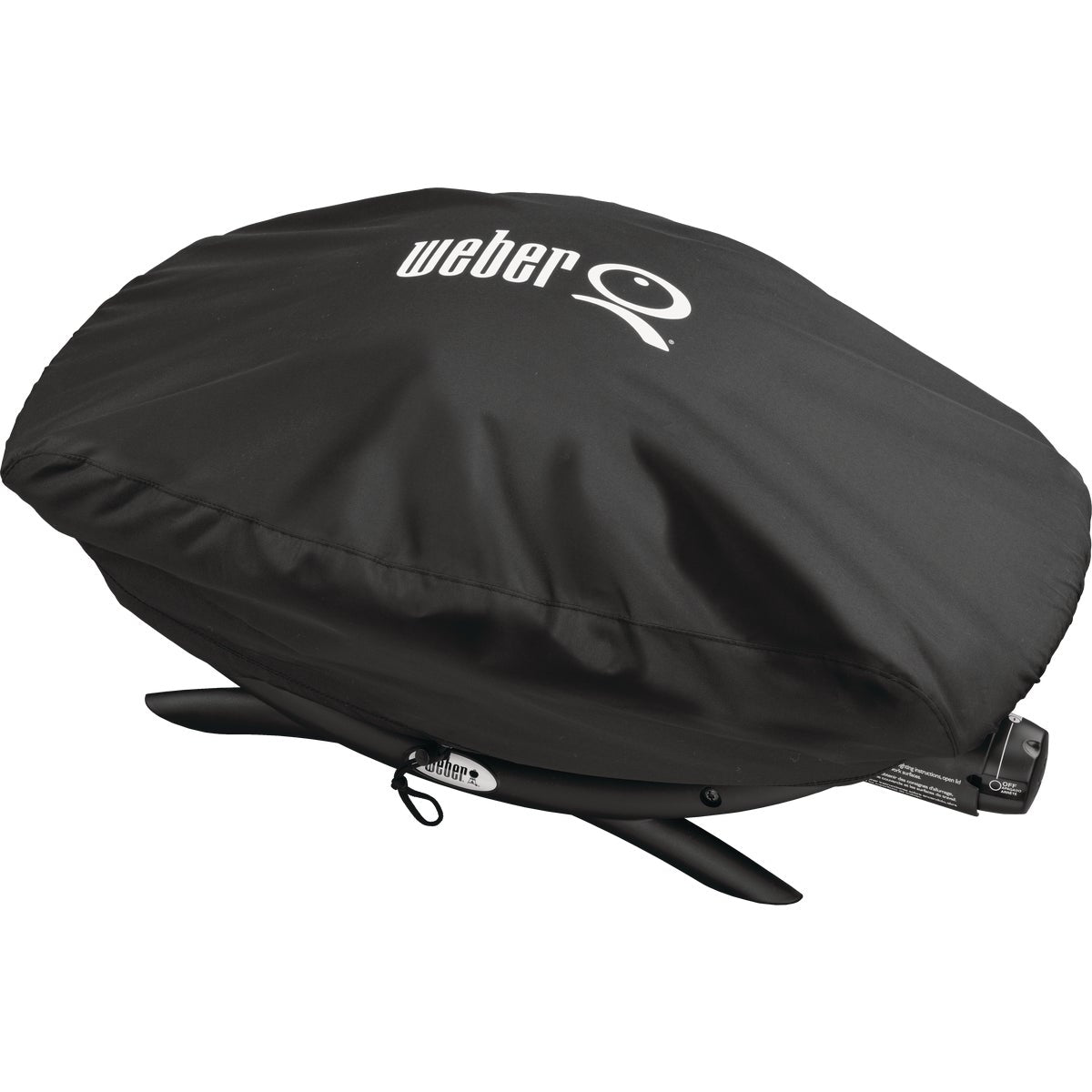 Weber Q 200/2000 21 In. Black Vinyl Grill Cover