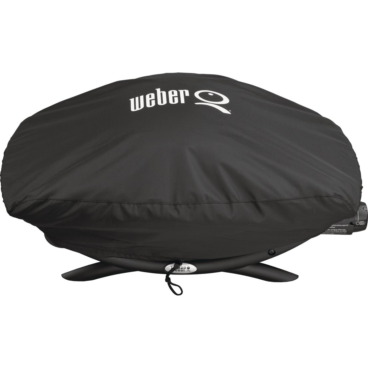 Weber Q 200/2000 21 In. Black Vinyl Grill Cover