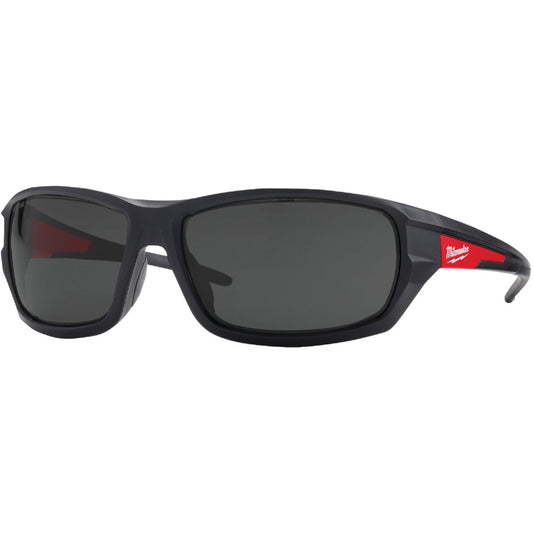 Milwaukee Red & Black Frame High Performance Safety Glasses with Tinted Lenses