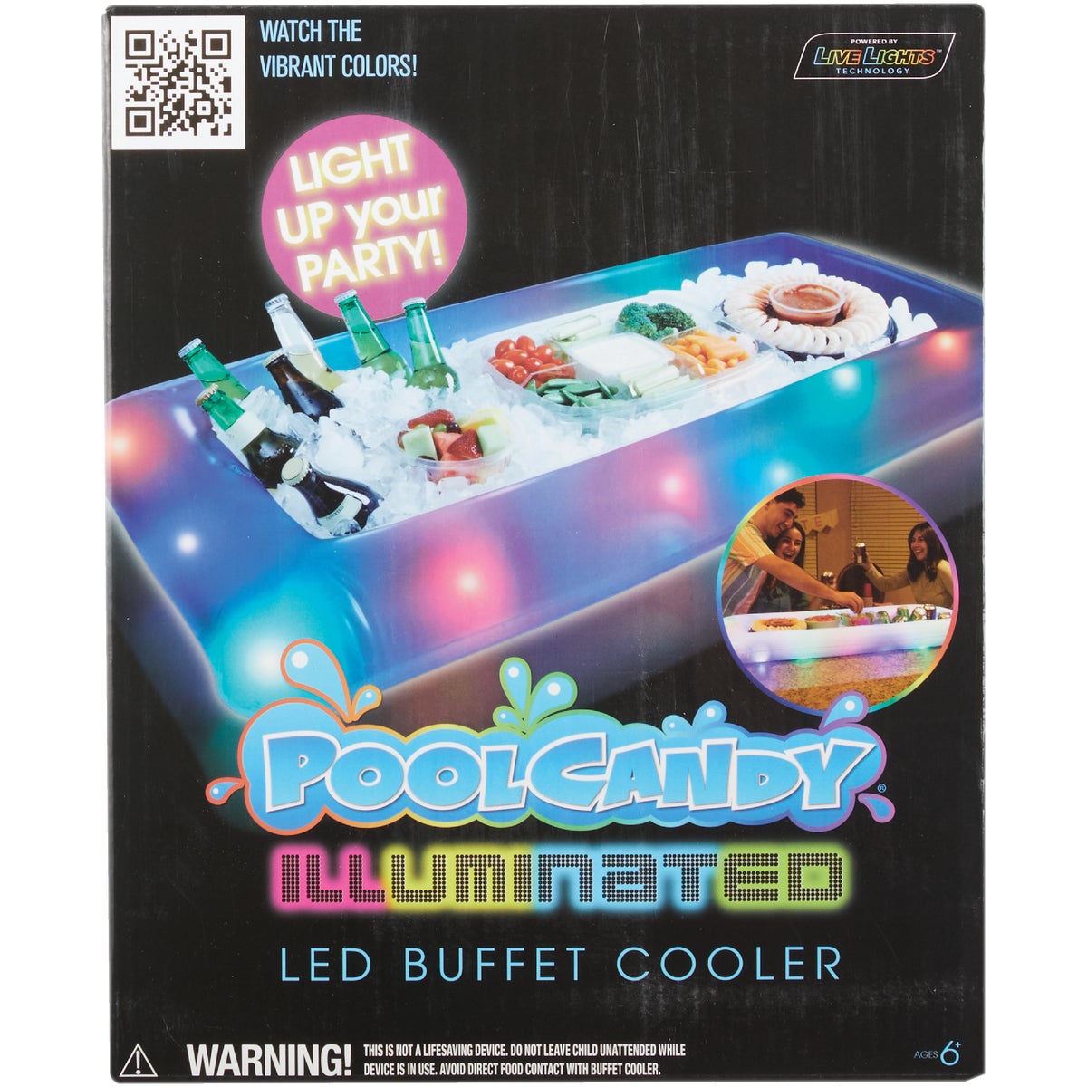 PoolCandy LED Illuminated Buffet Cooler