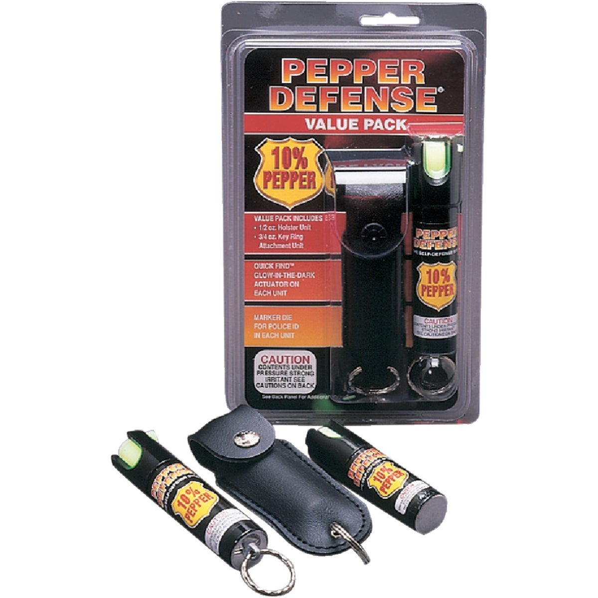Pepper Defense 10% Pepper Value Pack Black Self-Defense Spray