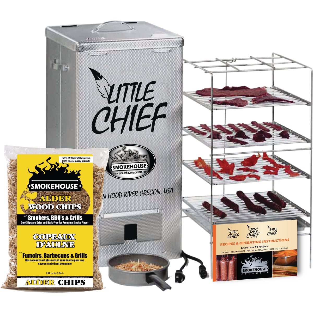 Little Chief 24.5 In. H. 250-Watt Vertical Top Load Electric Smoker