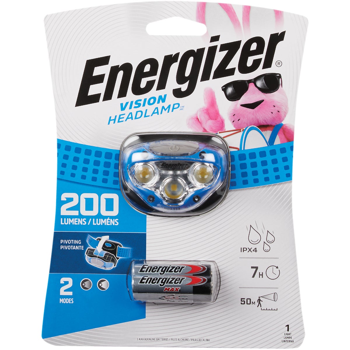 Energizer Vision 200 Lm. LED 3AAA Headlamp