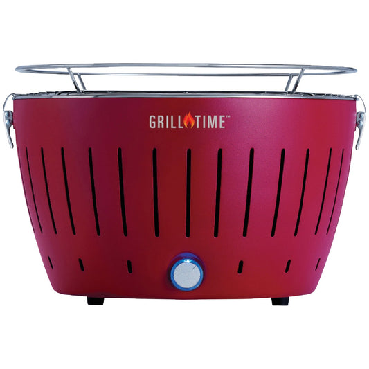 Grill Time Tailgater GT Red 124 Sq. In. Charcoal Portable Grill