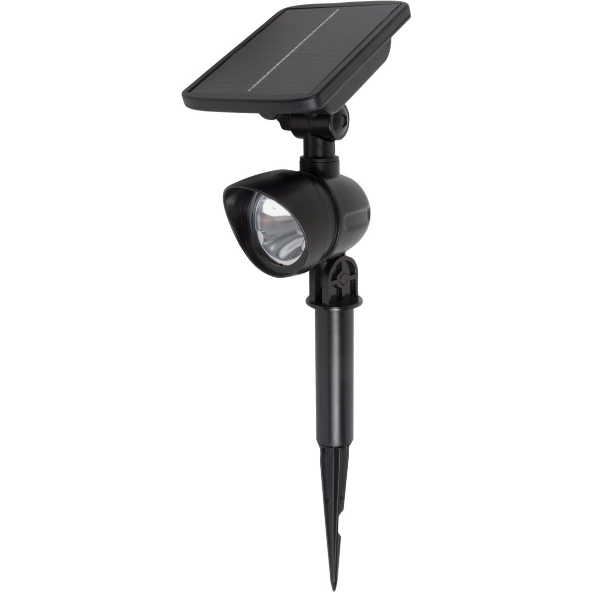 Moonrays Black 7 SMD LED Up to 8-Hour Run Time Solar Spotlight