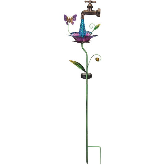 Regal Art & Gift 36 In. Butterfly Waterdrop LED Solar Stake Light