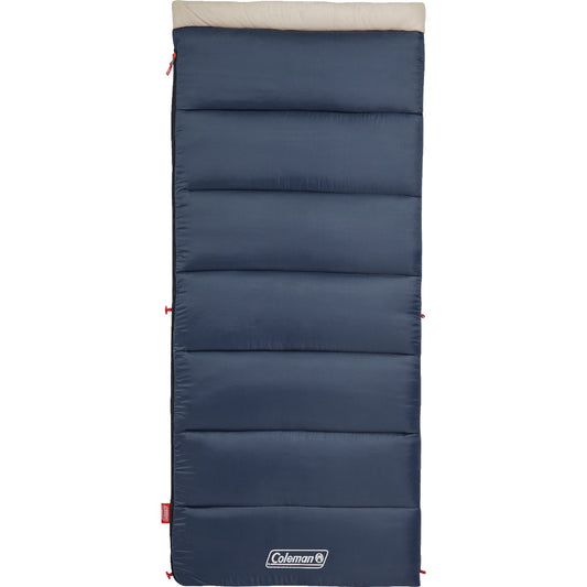 Coleman 30 Deg F 33 In. W. x 75 In. L. Blue Adult Sleeping Bag