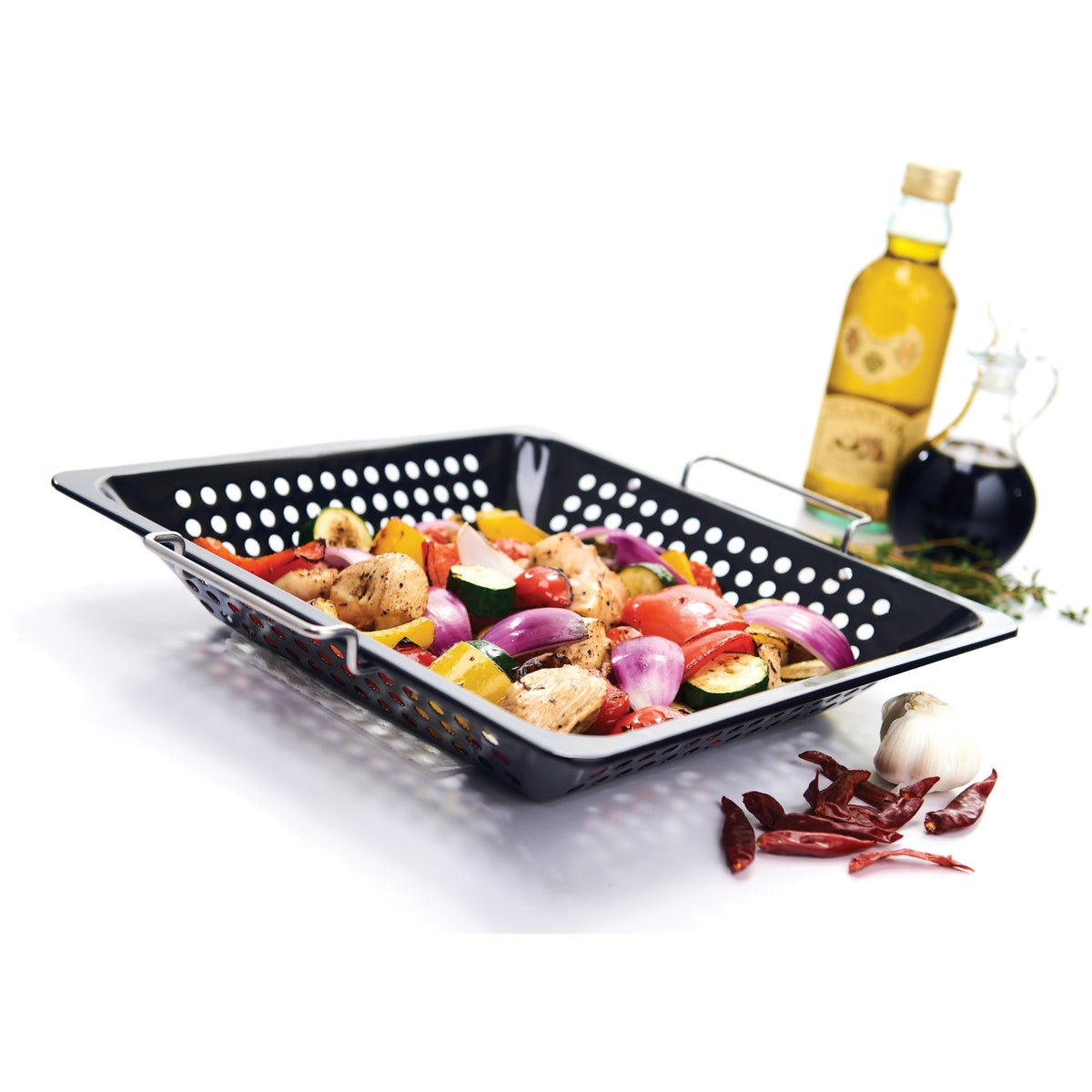 GrillPro 12 In. x 12 In. Non-Stick Gourmet Wok