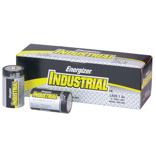 Energizer Industrial D Alkaline Battery (12-Pack)