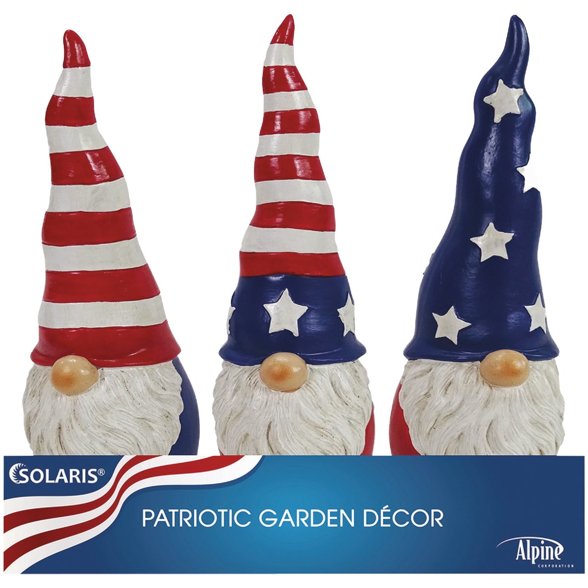 Alpine 8 In. H. Polyresin Patriotic Americana Gnome Statue