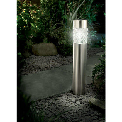 Cole & Bright Stainless Steel 50 Lumens Solar Path Light