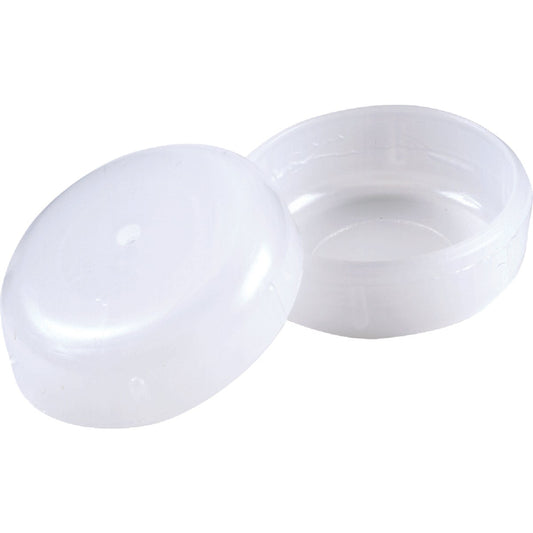 Do it 1-1/4 In. White Round Plastic Patio Furniture Cap For Wrought Iron (4-Pack)