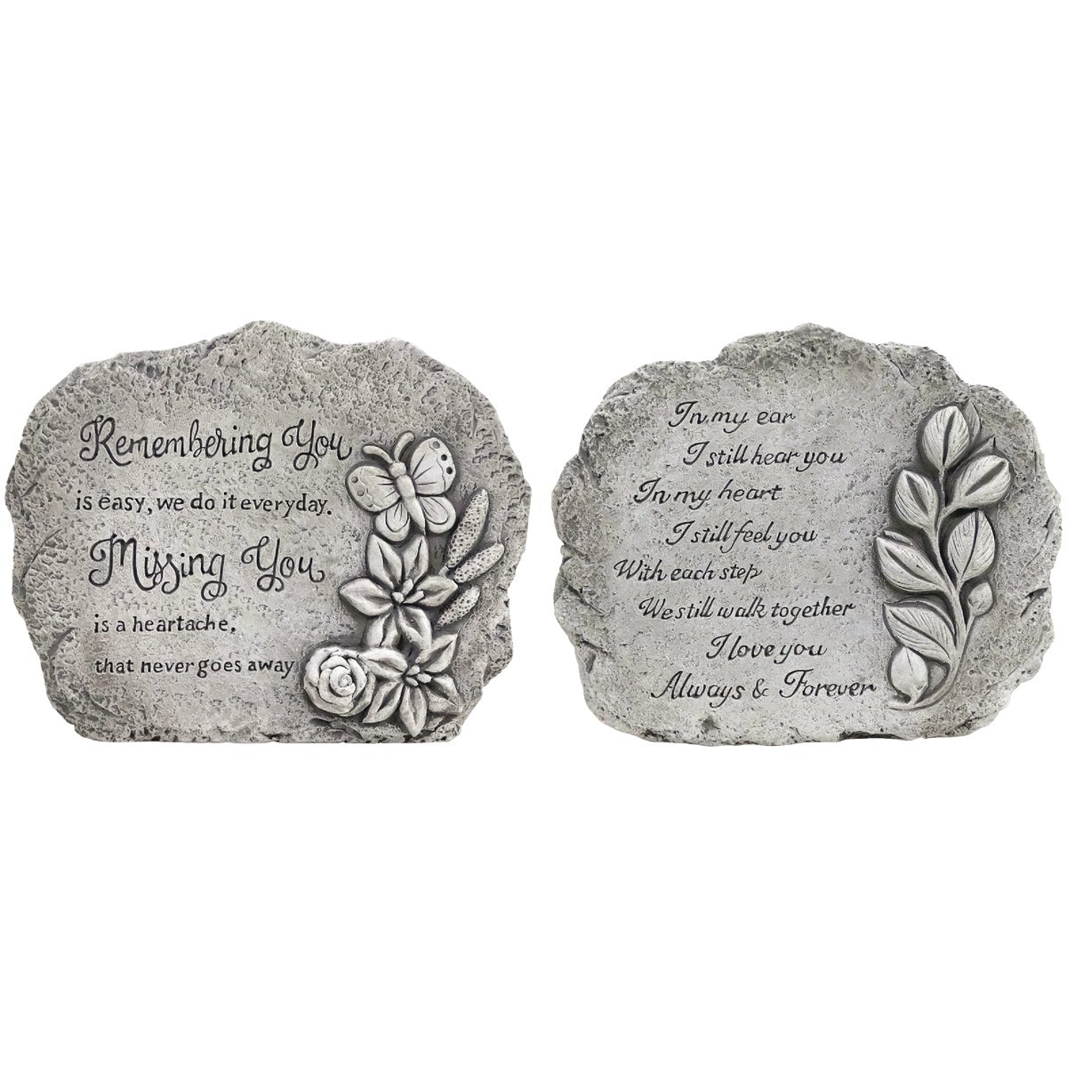 Alpine 5 In. H. Cement Inspirational Garden Stone Plaque