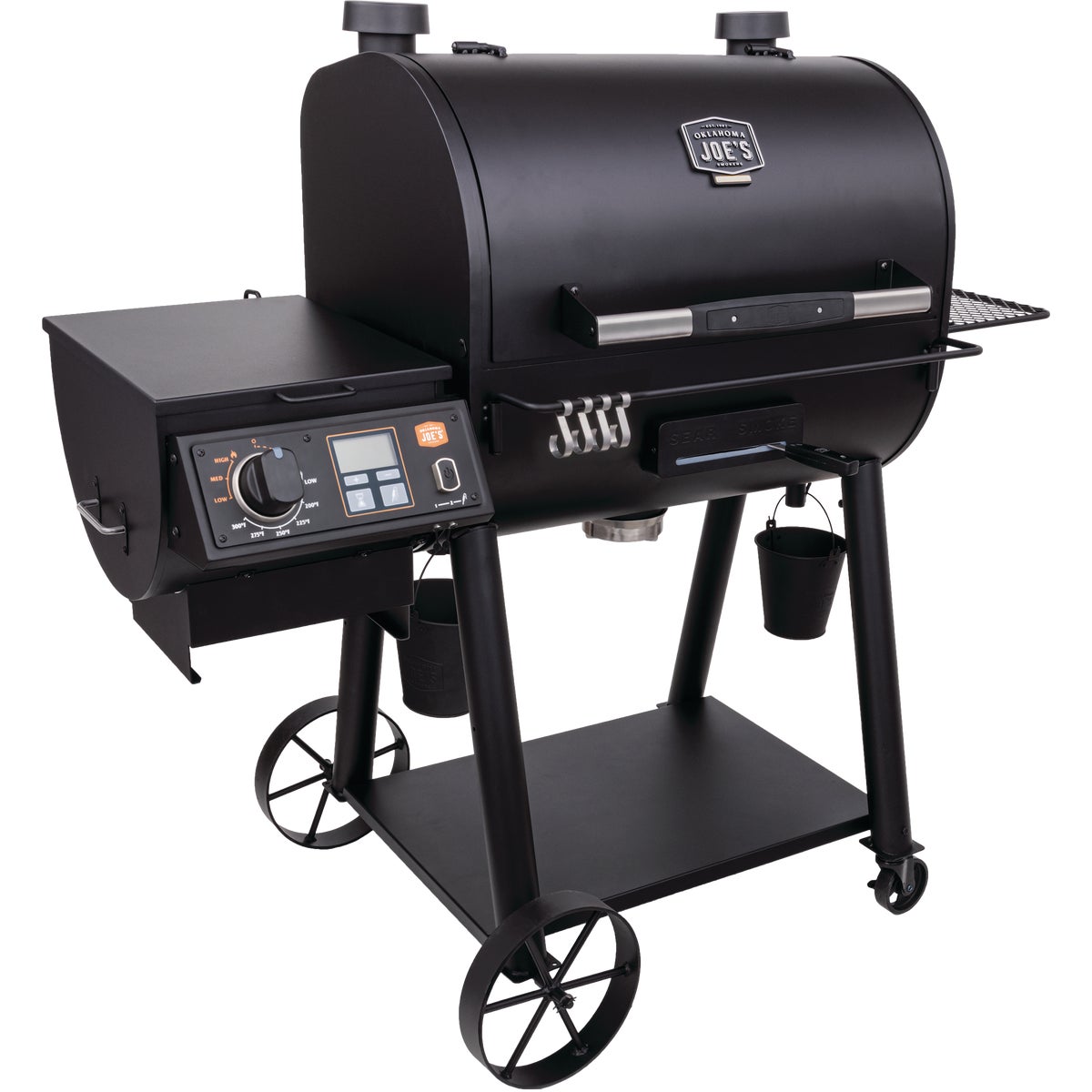 Oklahoma Joe's Rider Deluxe Black 1211 Sq. In. Pellet Grill