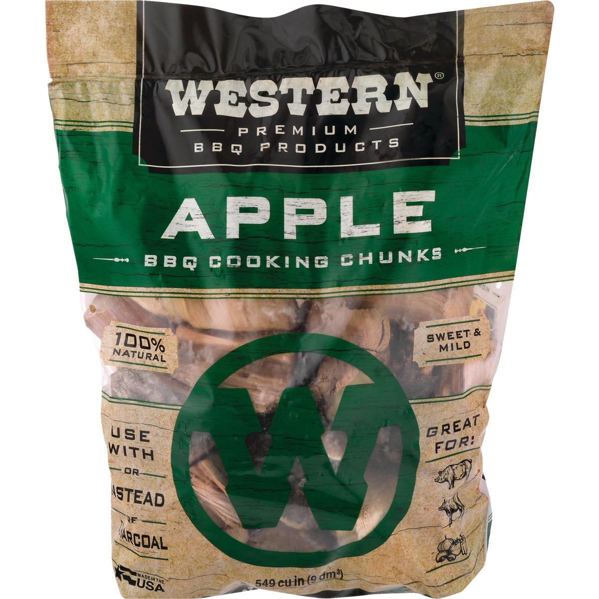 Western 549 Cu. In. Apple Wood Smoking Chunks