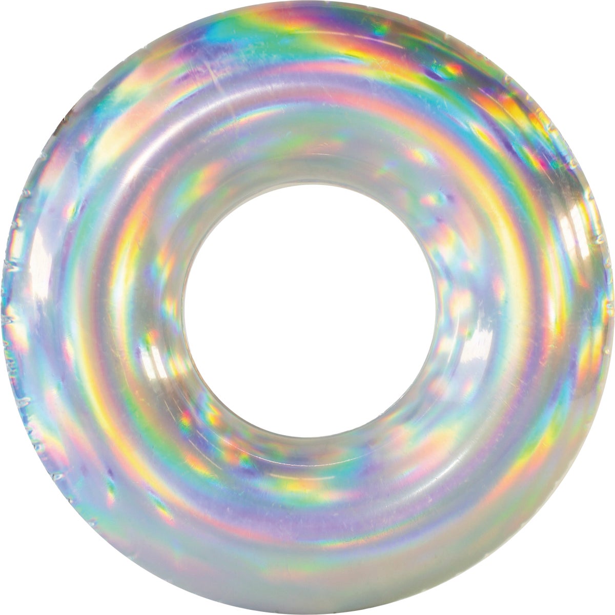 PoolCandy Holographic Ride-On Tube Pool Float