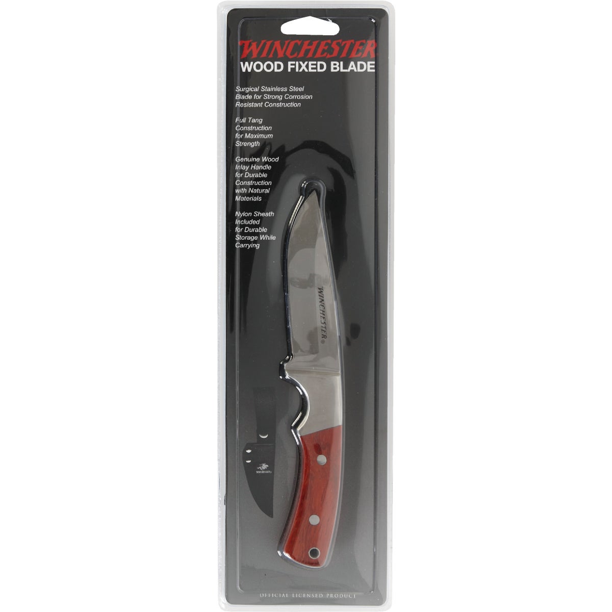 Winchester 3-3/5 In. Stainless Steel Fixed Blade Knife