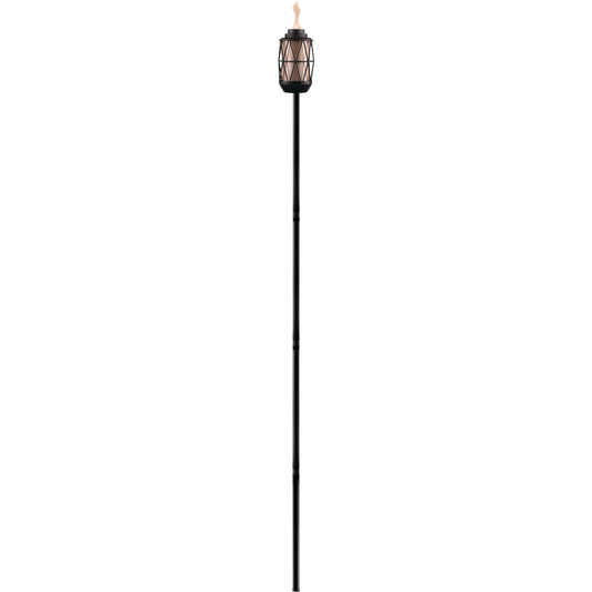 Tiki BiteFighter 64.25 In. Black & Bronze Metal Patio Torch