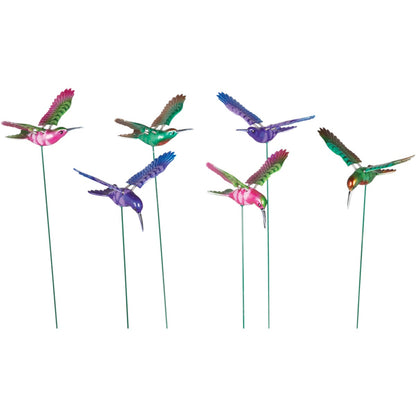Exhart WindyWings 15.5 In. H. Plastic Hummingbird Garden Stake