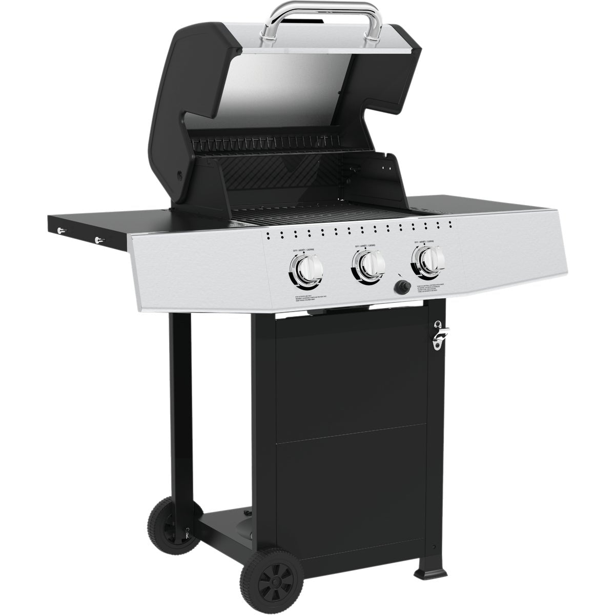 GrillPro 3-Burner Stainless Steel & Black 30,000 BTU LP Gas Grill