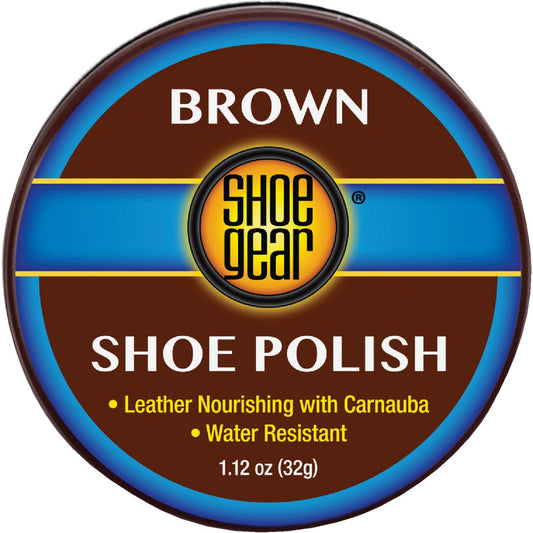 Shoe Gear 1-1/8 Oz. Brown Paste Shoe Polish