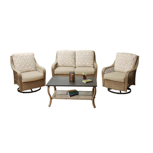 Outdoor Expressions Paris 4-Piece Chat Set