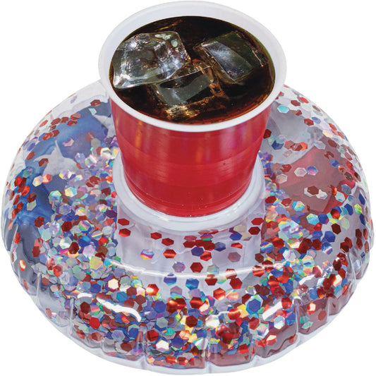 PoolCandy Stars & Stripes Glitter Drink Float (2-Pack)