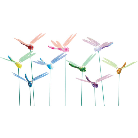Exhart WindyWings 15.5 In. H. Plastic Dragonfly Garden Stake