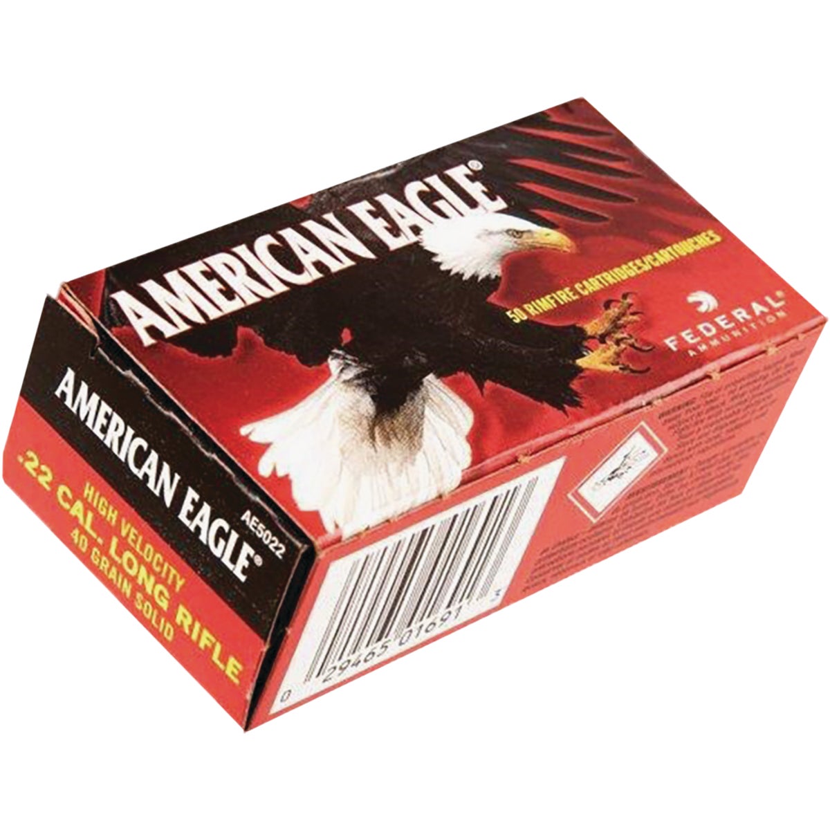 American Eagle Federal .22 LR 40 Grain Solid Rimfire Ammunition Cartridges