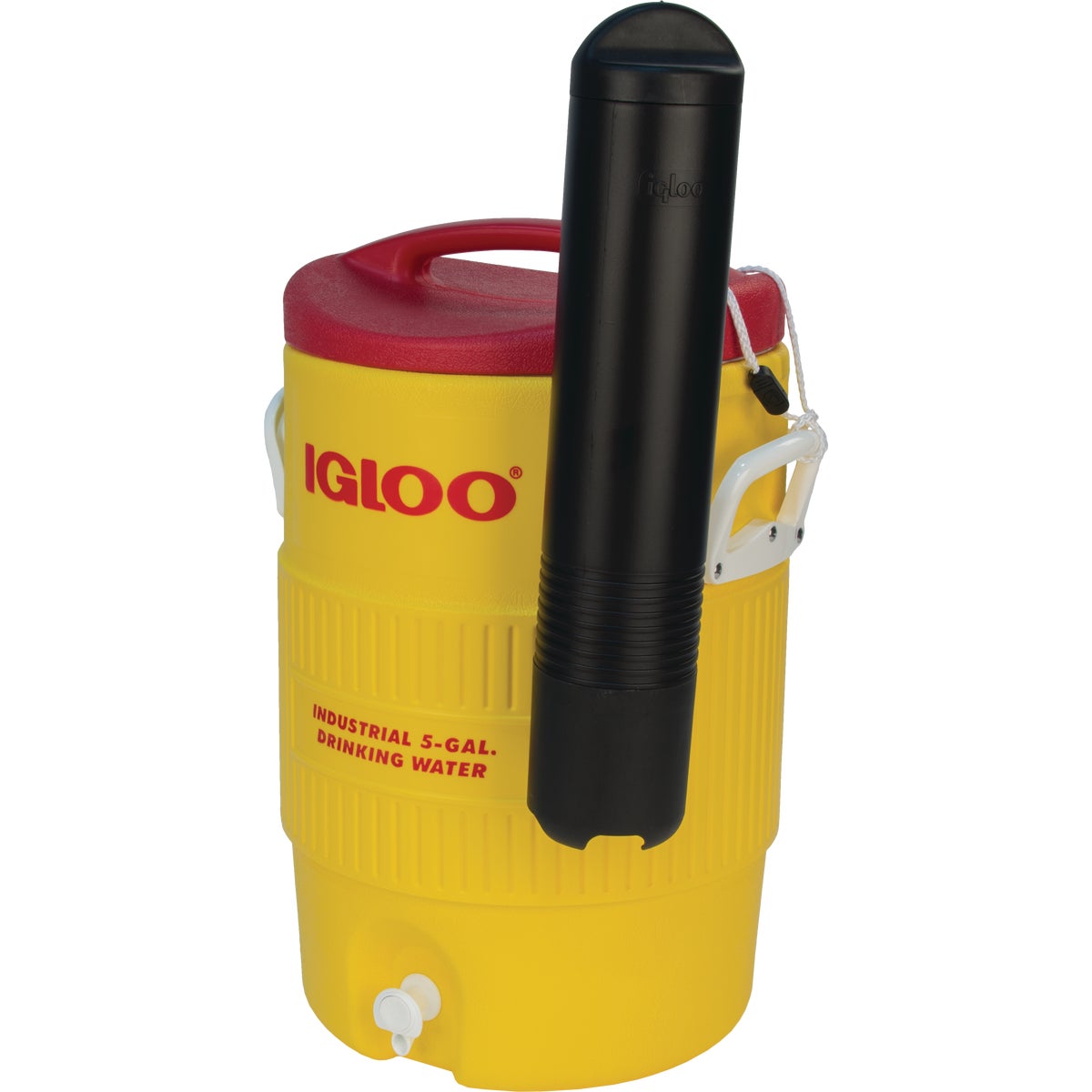 Igloo 5 Gal. Yellow Industrial Water Jug with Cup Dispenser