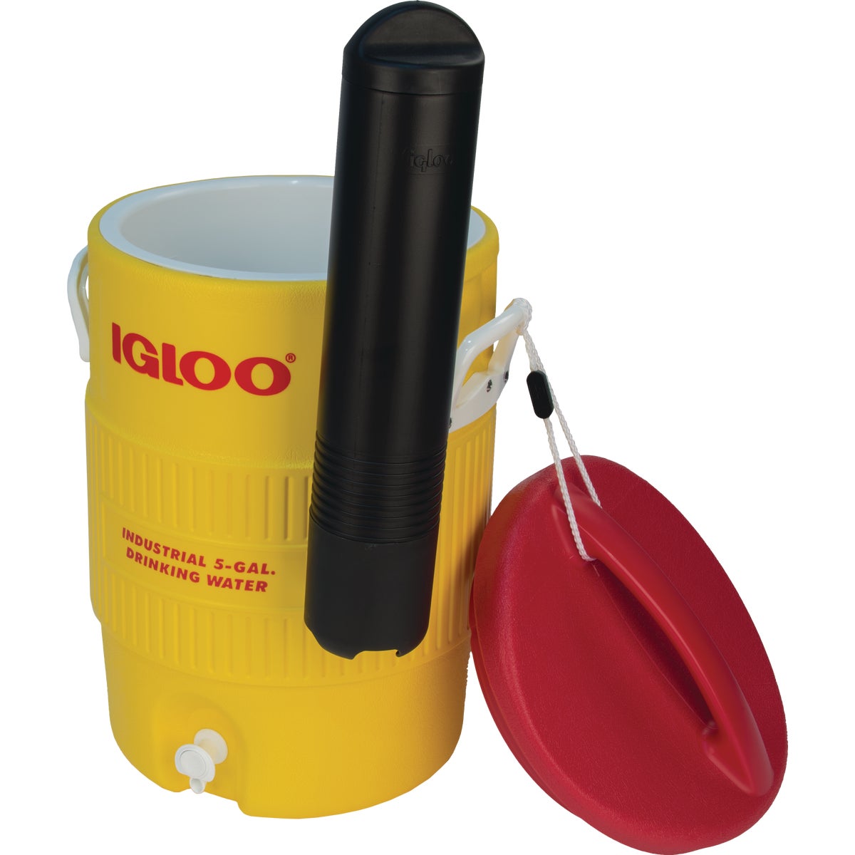 Igloo 5 Gal. Yellow Industrial Water Jug with Cup Dispenser