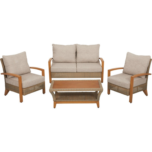 Outdoor Expressions Charleston 4-Piece Chat Set