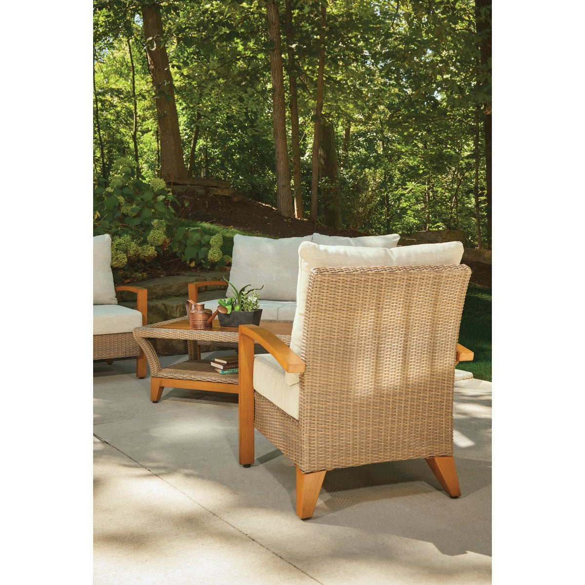 Outdoor Expressions Charleston 4-Piece Chat Set