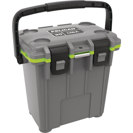 Pelican Elite 20-Qt. Cooler, Dark Gray & Green