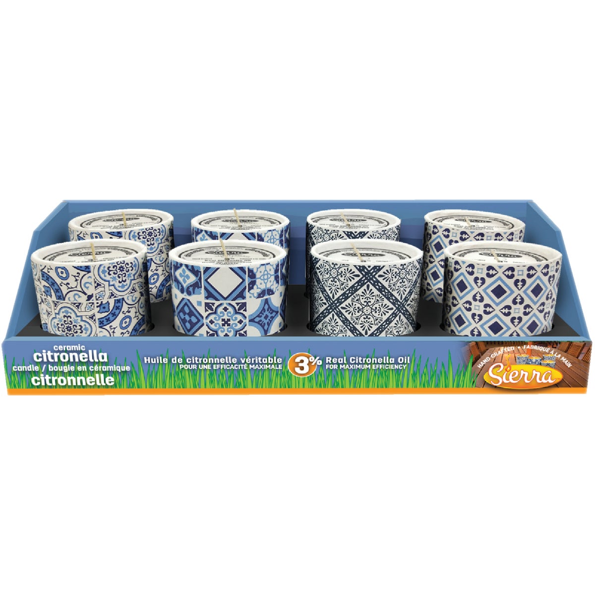 Sierra 8 Oz. Citronella Candle in Ceramic Bowl