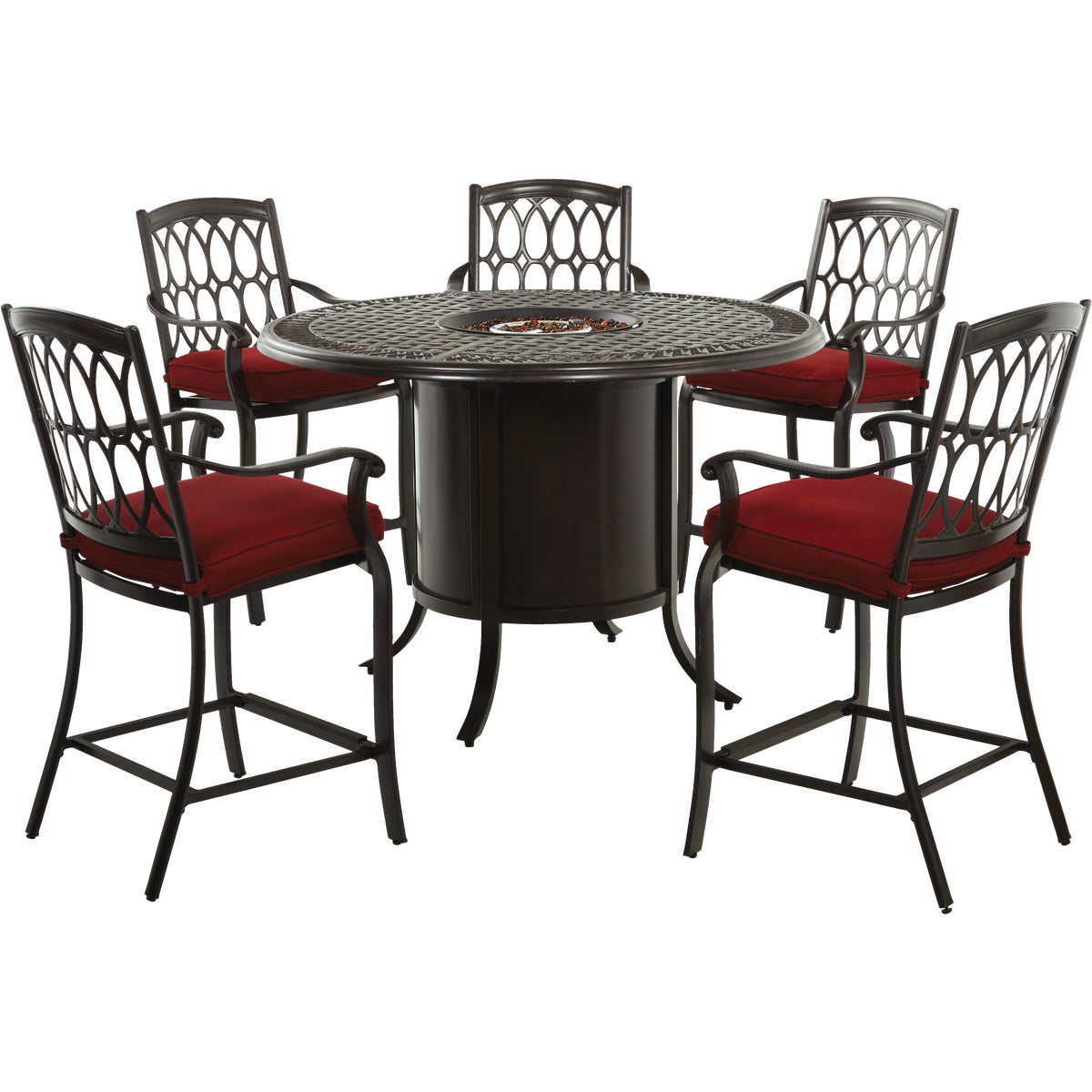 Outdoor Expressions Dondero 6-Piece Aluminum High Dining Set