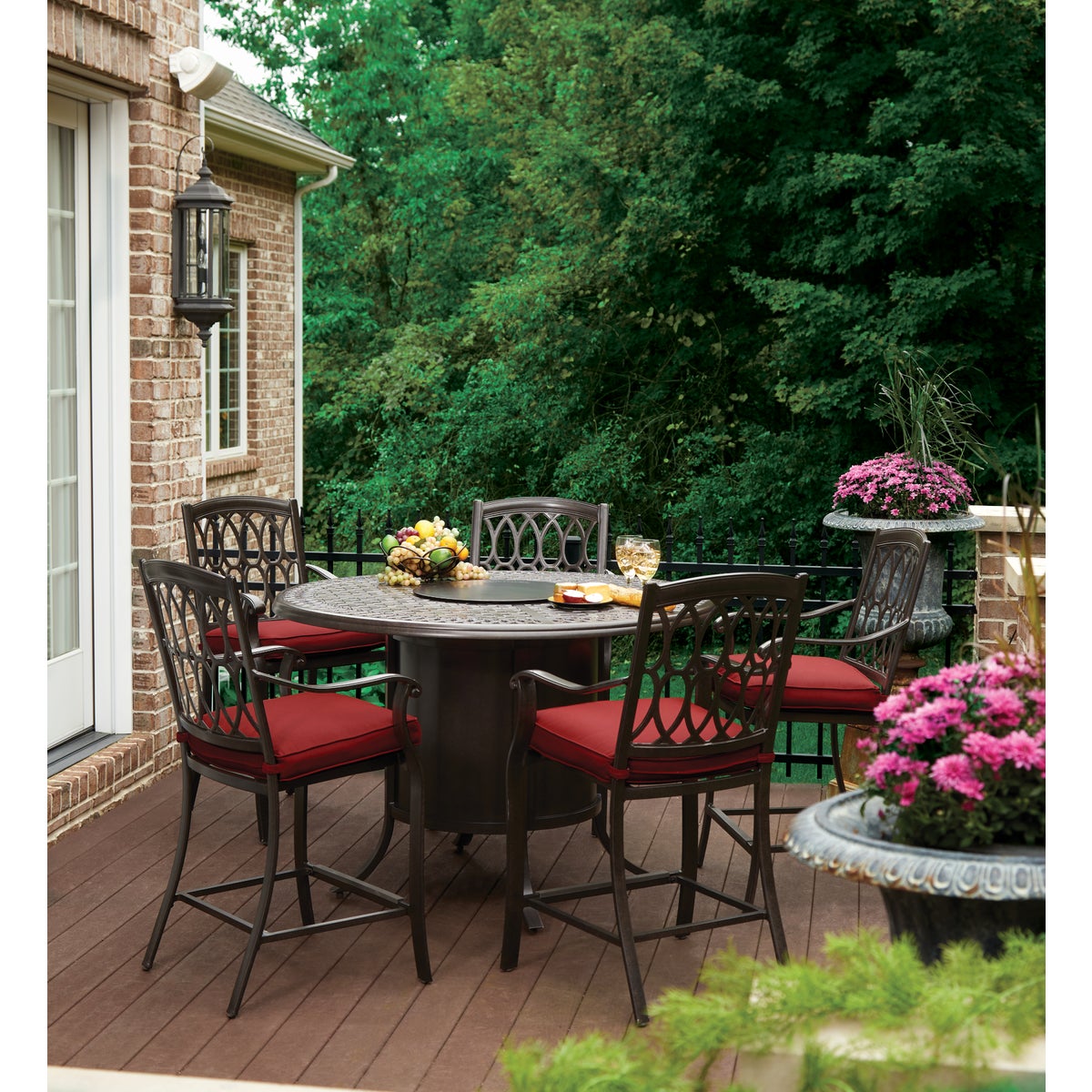 Outdoor Expressions Dondero 6-Piece Aluminum High Dining Set