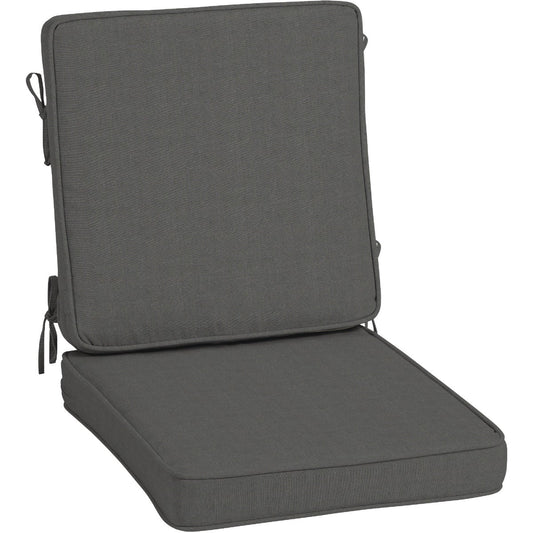 Arden Selections ProFoam 20 In. W. x 3.5 In. H. x 40 In. L. Acrylic Outdoor Dining Chair Cushion, Slate