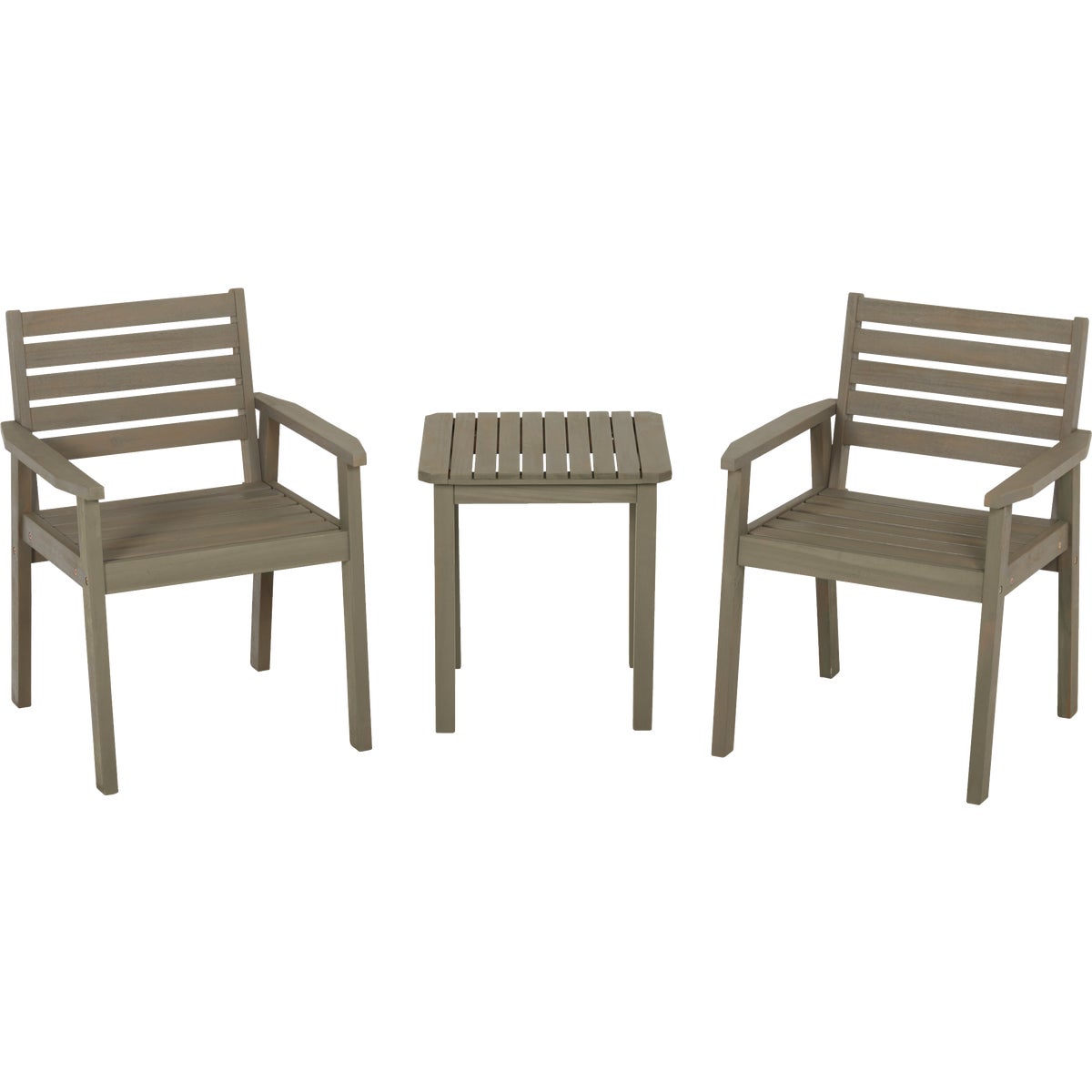 Outdoor Expressions 3-Piece Acacia Wood Chat Set