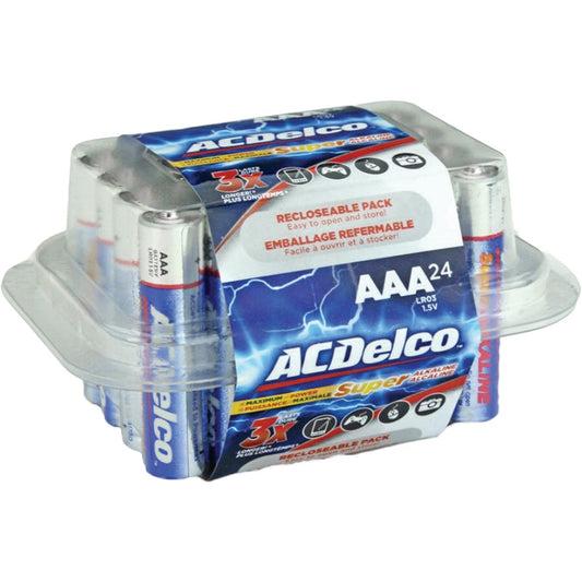 ACDelco Super AAA Alkaline Battery (24-Pack)