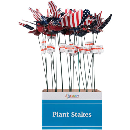 Exhart WindyWings 16 In. H. Plastic Patriotic Bird Garden Stake